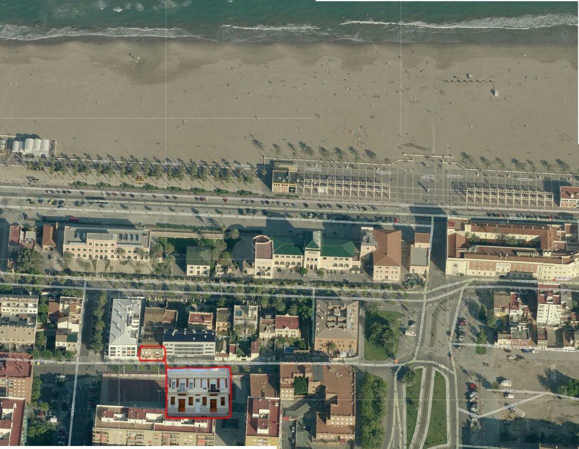 Old Fisherman'S House In Malvarrosa Beach Valence Extérieur photo